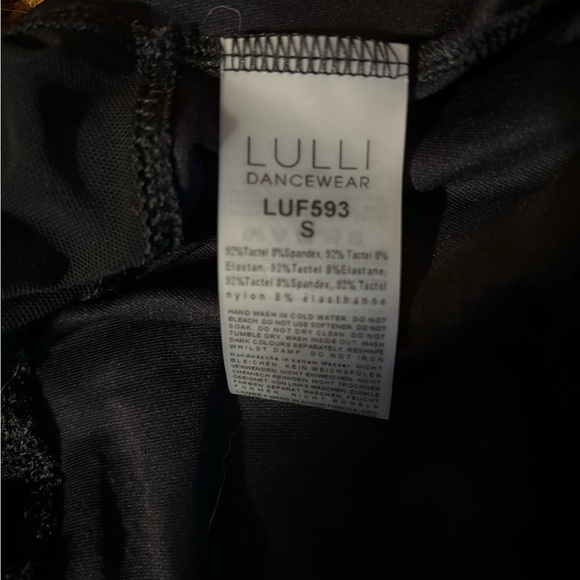 Lulli black mesh pattern leotard - Picture 5 of 5